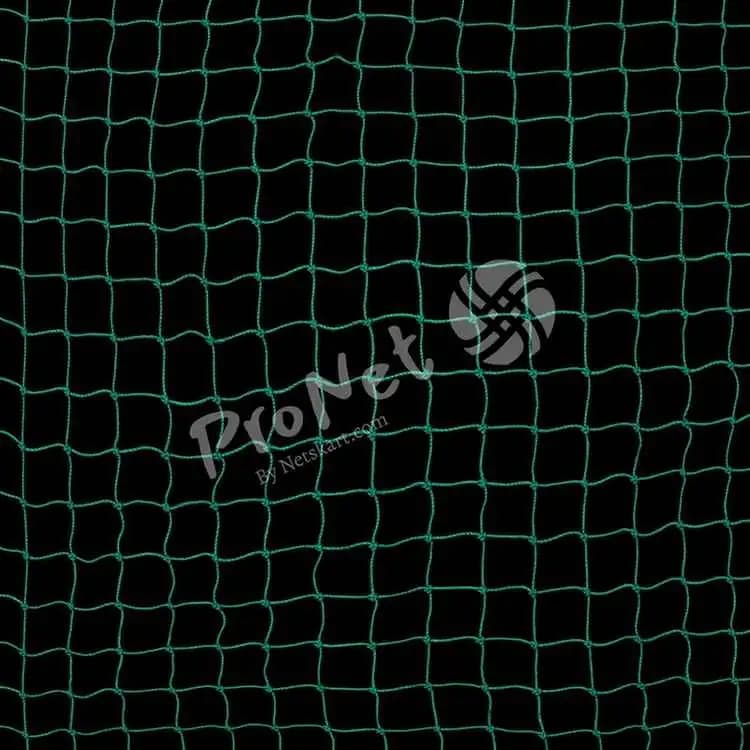 Close-up view of Sportiva cricket net showing mesh pattern and knot structure