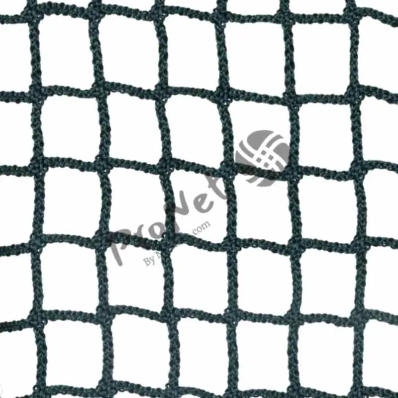 Close-up view of Garware knotless cricket net showing smooth HDPE mesh for cricket training use