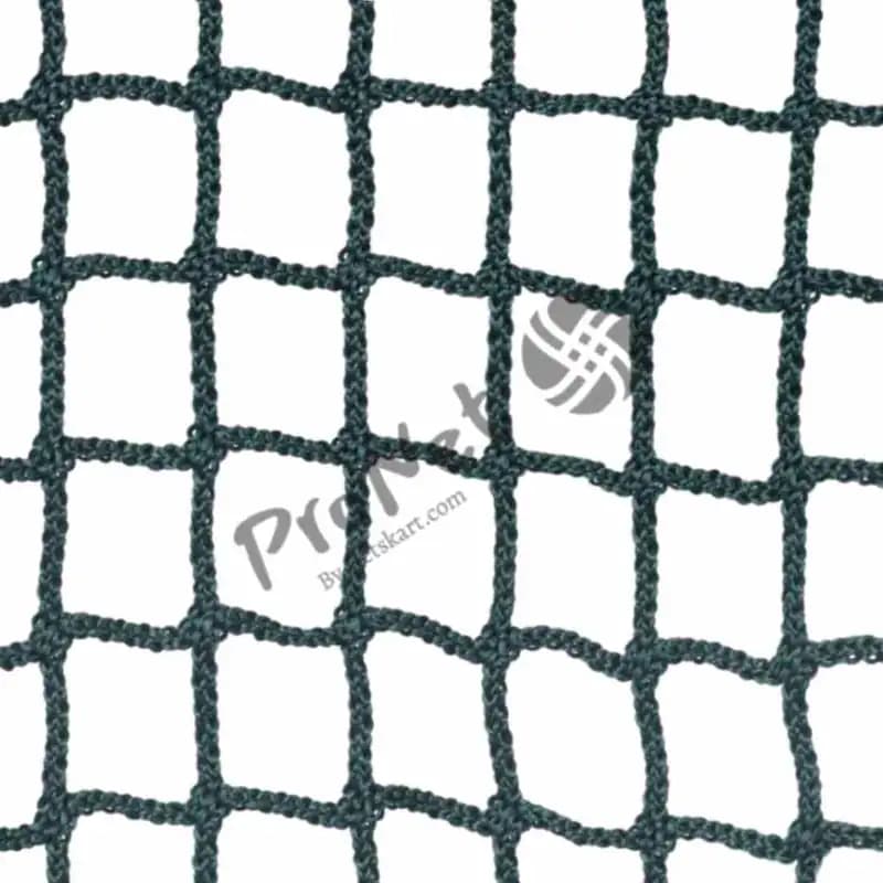 White background view of knotless construction safety net showing 30 MM mesh structure for site protection