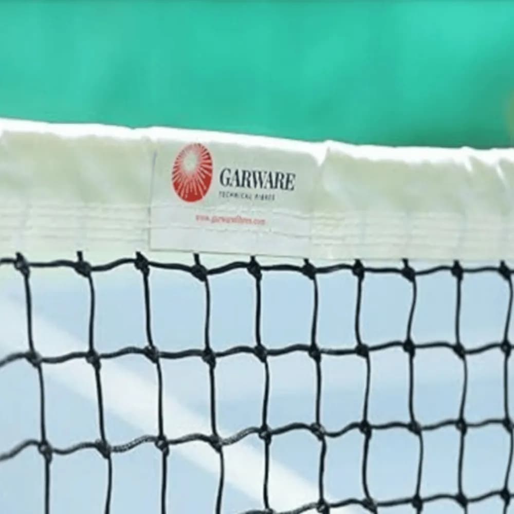 Garware Sportiva Pickleball Net with white top band and black mesh for pickleball practice and match play