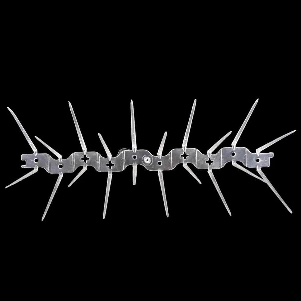 ProNet® Premium Bird Spikes Pigeon Control Spikes, Polycarbonate Transparent 2 Row